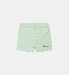 Short en maille avec logo Marni