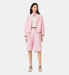Blouson bomber en lin mélangé Maje