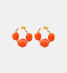 Boucles d'oreilles créoles   doré à l'or fin - Loulou Satellite