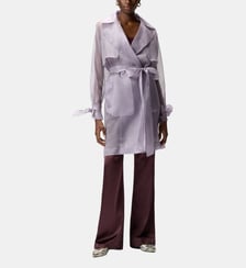 Trench en organza de soie Pinko