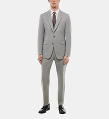 Costume ajusté twill de laine fil à fil Fursac