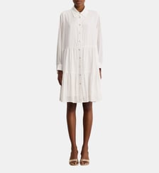 Robe chemise courte à volants - AMANCE Pablo