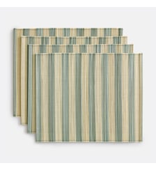 Lot de 4 sets de table, en bambou, rayés La Redoute Interieurs