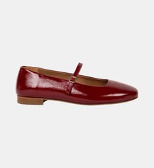 Ballerines Mikie Cuir Verni Froissé Bobbies