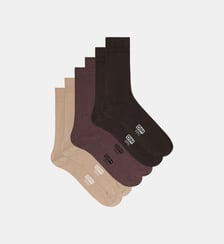 Lot de 3 Paires de Mi-Chaussettes Basique Coton Dim