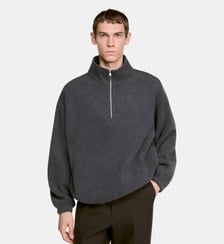 Sweatshirt col montant zippé Sandro