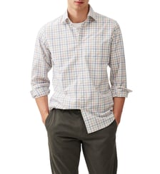 Chemise à carreaux slim en coton à manches longues Bankhouse Rodd & Gunn