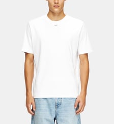 T-shirt régulière avec col rond et Oval D Diesel