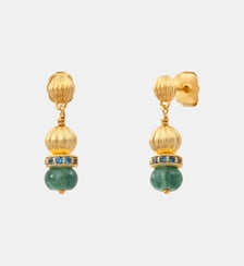 Boucles d'oreilles percées   doré à l'or fin - Avola Satellite