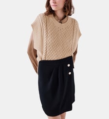 Pull mrudy - Motif uni - Coupe droite Caroll