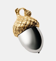 Charme bicolore plaqué d’or jaune et en forme de gland Aristocrazy
