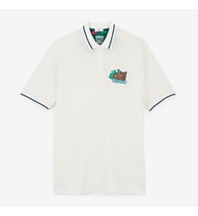 Polo piqué Funky Animals manches courtes en coton Serge Blanco