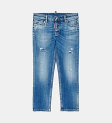 Jean skinny délavé bleu clair - Jennifer Cropped Dsquared2