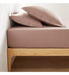 Drap housse uni polycoton, bonnet 25cm La Redoute Interieurs