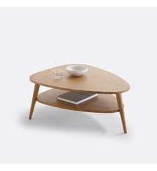 Table basse vintage, à double plateau, longueur 90 cm La Redoute Interieurs