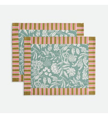 Lot de 2 sets de table imprimés, en coton La Redoute Interieurs