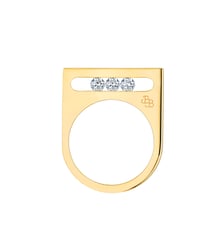 Bague FUNAMBULE - 3 diamants,  poids total 0,25ct approx. - Or jaune 750‰ La Brune & La Blonde