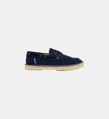 Chaussures bateau en toile de coton unies Vilebrequin