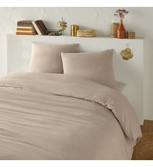 Parure de lit microfibre lavée polyester recyclé La Redoute Interieurs