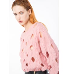 Pull ajouré en laine mélangée Pinko