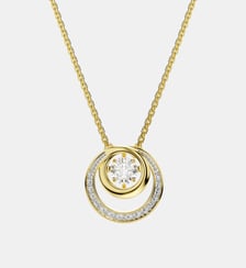 Pendentif Hyperbola, Doré à l’or 18 carats (750/1000) Swarovski