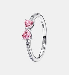 Bague Nœud Rose Scintillant Pandora