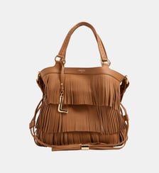 Sac seau Capsule 150 Ans M Premier Flirt franges en cuir Lancel