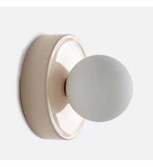 Applique ou plafonnier, rond, céramique et verre opaline, diamètre 16,8 cm La Redoute Interieurs