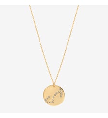 Collier doré scorpion - galaxie - Scorpion Caroline Najman