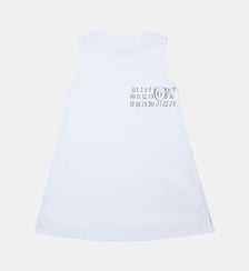 Robe sans manches avec logo numérique MM6 Maison Margiela
