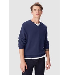 Pull col V tricot 100% laine Ikks