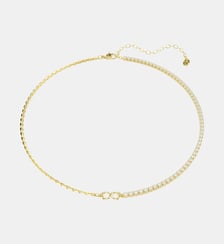 Collier Matrix, Doré à l’or 18 carats (750/1000) Swarovski