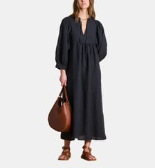 Robe longue en lin à manches longues La Fée Maraboutée