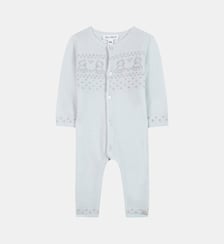 Combinaison longue -  laine col rond broderie Tartine Et Chocolat