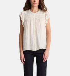 Chemise en satin à volants - CASSIE Pablo