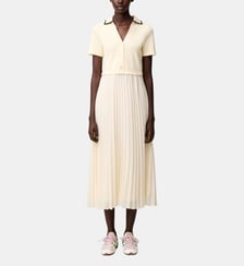 Robe bi-matières trompe-l'œil Claudie Pierlot