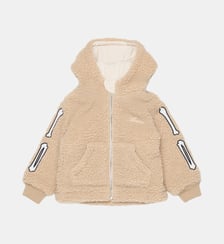 Veste teddy avec logo et détails ossements Amiri