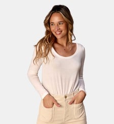 T-shirt manches longues col rond uni TAVY La Petite Etoile
