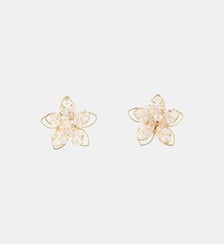 Boucles d'oreilles fleur perles facettées Balaboosté