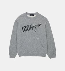 Sweat-shirt à col rond avec logo Dsquared2