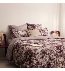 Housse de couette en satin de coton lavé Lacoste Home