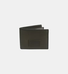 Portefeuille horizontal en cuir et toile canvas Seattle Serge Blanco