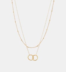 Collier 2 rangs cercles entremêlés en acier inoxydable Balaboosté