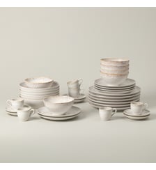 Set Table 30 Pièces avec Tasse et Soucoupe à Café Taormina Costa Nova