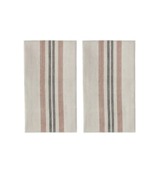 Lot de 2 serviettes en coton à rayures OYOY