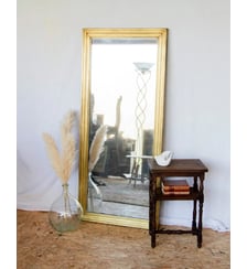 Miroir en chêne et laiton Georges N°1107- Produit chiné Debongout