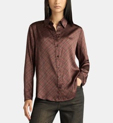 Chemisier cora en satin stretch imprimé Momonì
