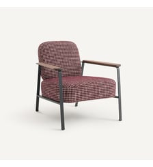 Fauteuil en métal et imprimé jacquard AM.PM