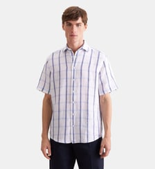 Chemise en lin 1/2 Regular Col Kent Seidensticker