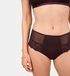 Culotte haute Gaby marron Maison Lejaby